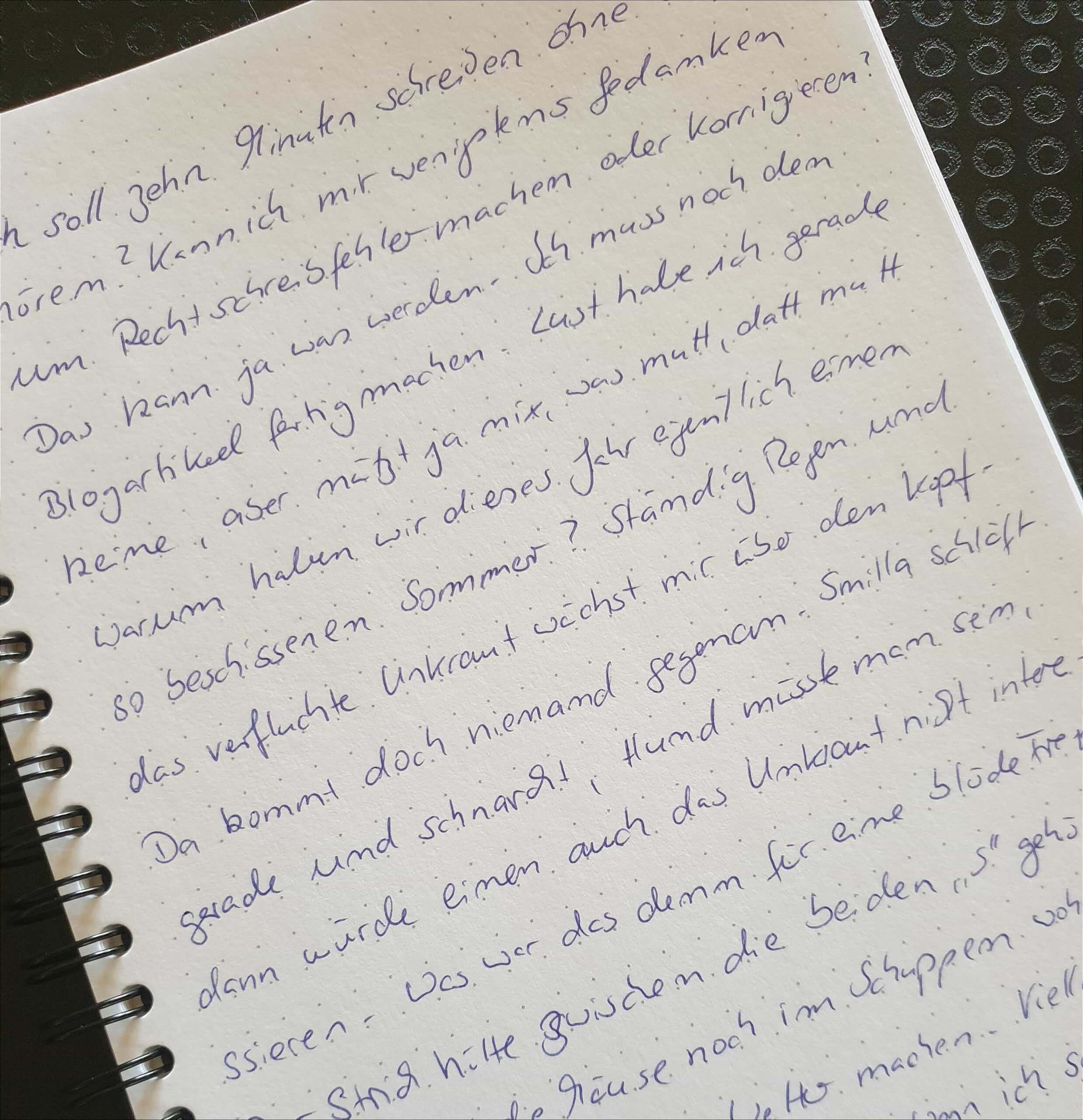 10 Minuten schreiben gegen die Schreibblockade