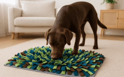 Schnüffelmatte selber machen – einfache DIY-Anleitung aus Fleece